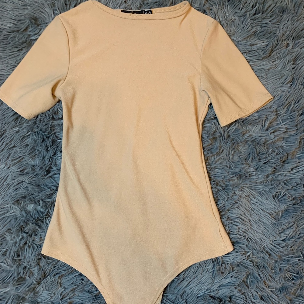 PrettyLittleThing Tan Bodysuit